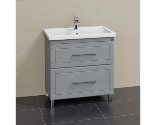 Тумба с раковиной серый дуб 81,5 см Санта Венера 221017 + FOCTEP80