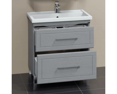 Тумба с раковиной серый дуб 81,5 см Санта Венера 221017 + FOCTEP80