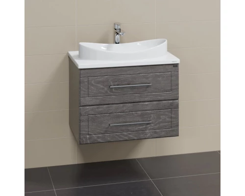 Тумба с раковиной дуб шале графит 70 см Санта Венера 221028 + Vega70