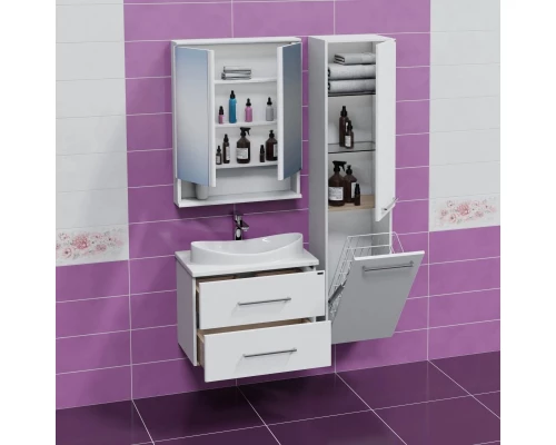 Комплект мебели белый глянец 70 см Санта Вегас 226037 + Vega70 + 700179