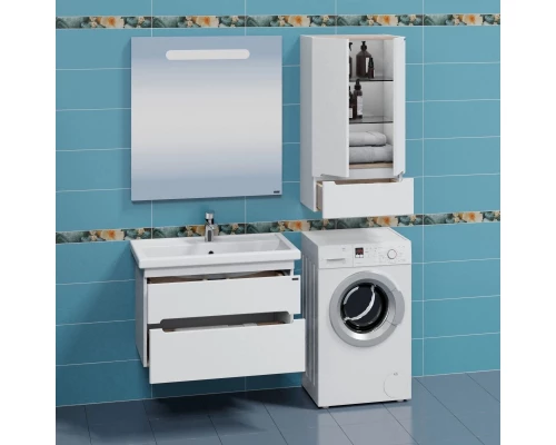 Комплект мебели белый глянец 81,5 см Санта Лондон 224037 + FOCTEP80 + 900520