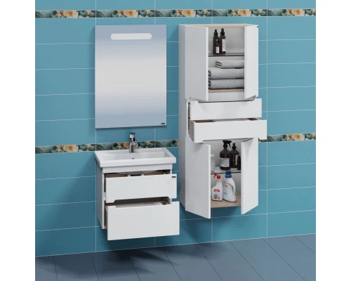 Комплект мебели белый глянец 60,5 см Санта Лондон 224035 + FOCTEP60 + 900518