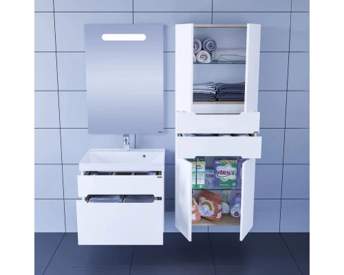 Комплект мебели белый глянец 60,3 см Санта Лондон 224002L + CLASSIC60M + 900518