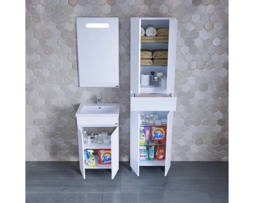 Комплект мебели белый глянец 46,5 см Санта Марс 700239 + FOCTEP50 + 900517