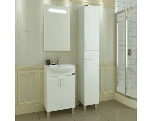 Комплект мебели белый глянец 50 см Санта Дублин 223011 + YYUT50 + 900517