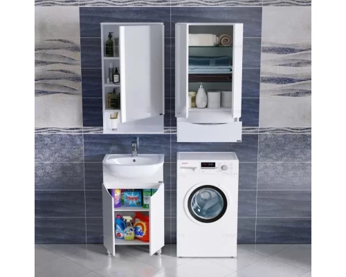 Комплект мебели белый глянец 51 см Санта Сатурн 700226 + YYUT50 + 700177