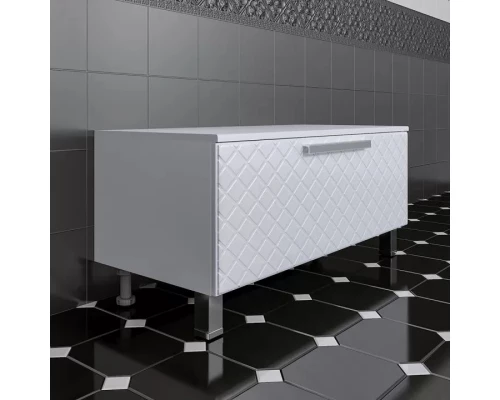 Комплект мебели белый глянец 100 см Санта Калипсо 217006LN + FOCTEP100 + 113013