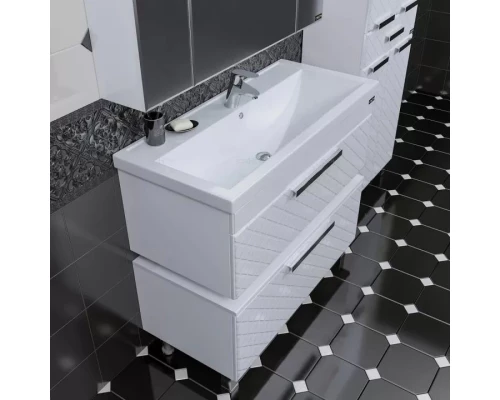 Комплект мебели белый глянец 100 см Санта Калипсо 217006LN + FOCTEP100 + 113013