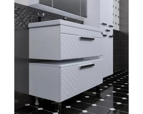 Комплект мебели белый глянец 100 см Санта Калипсо 217006LN + FOCTEP100 + 113013