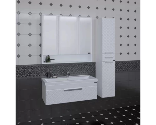 Комплект мебели белый глянец 100 см Санта Калипсо 217006LN + FOCTEP100 + 700182