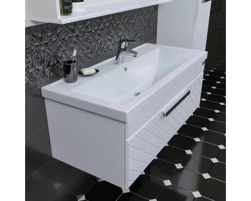 Комплект мебели белый глянец 100 см Санта Калипсо 217006LN + FOCTEP100 + 700182