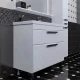 Тумба с раковиной белый глянец 101,2 см Санта Калипсо 217011LN + FOCTEP100