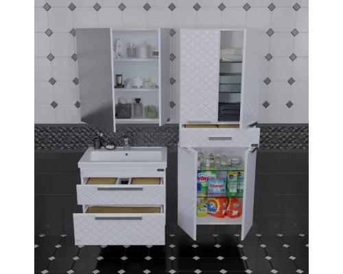 Комплект мебели белый глянец 71 см Санта Калипсо 217007LN + FOCTEP70 + 113004