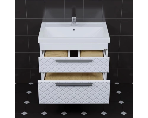 Тумба с раковиной белый глянец 71 см Санта Калипсо 217007LN + FOCTEP70