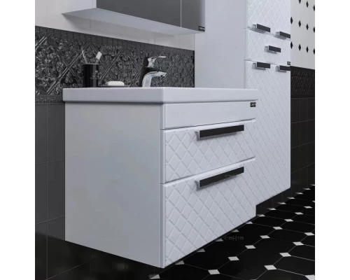 Тумба с раковиной белый глянец 71 см Санта Калипсо 217007LN + FOCTEP70