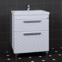 Тумба с раковиной белый глянец 71 см Санта Калипсо 217005LN + FOCTEP70
