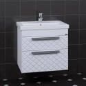Тумба с раковиной белый глянец 61 см Санта Калипсо 217009LN + FOCTEP60