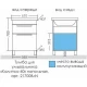 Тумба с раковиной белый глянец 61 см Санта Калипсо 217008LN + FOCTEP60