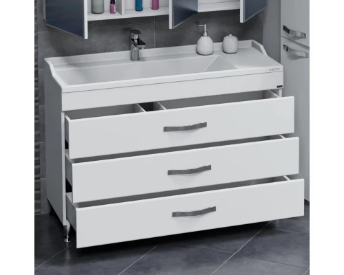 Комплект мебели белый глянец 120 см Санта Виктория 700137N + Sirius120 + 113020