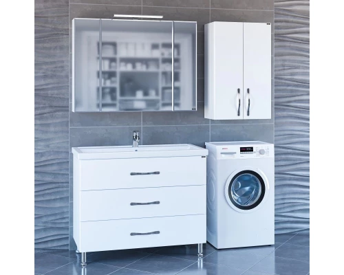 Комплект мебели белый глянец 101 см Санта Виктория 700131N + FOCTEP100 + 113013