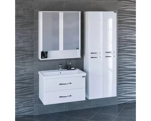 Комплект мебели белый глянец 81,5 см Санта Виктория 700130N + FOCTEP80 + 700180