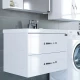 Тумба с раковиной белый глянец 71 см Санта Виктория 700125N + FOCTEP70