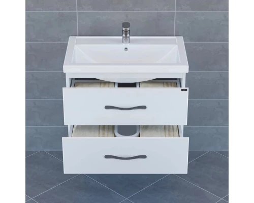 Тумба с раковиной белый глянец 71 см Санта Виктория 700125N + FOCTEP70