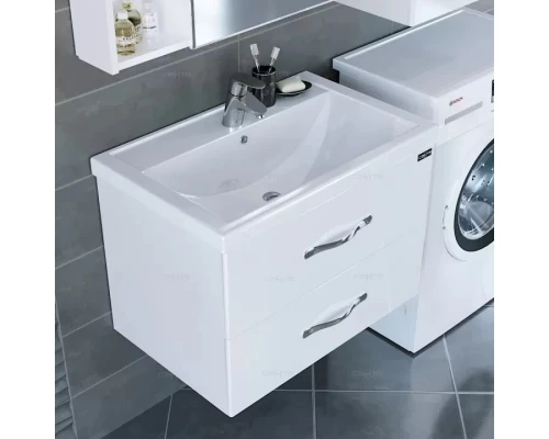 Тумба с раковиной белый глянец 71 см Санта Виктория 700125N + FOCTEP70