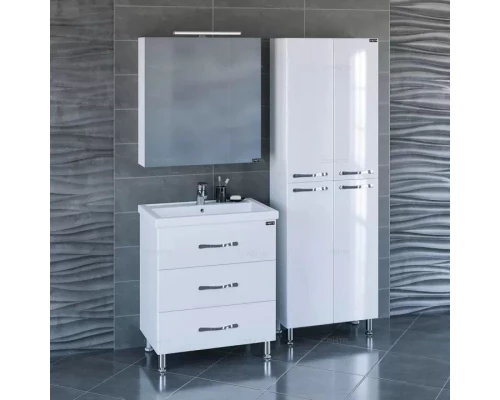 Комплект мебели белый глянец 71 см Санта Виктория 700124N + FOCTEP70 + 113009