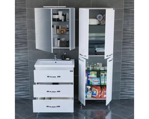 Комплект мебели белый глянец 71 см Санта Виктория 700124N + FOCTEP70 + 113009