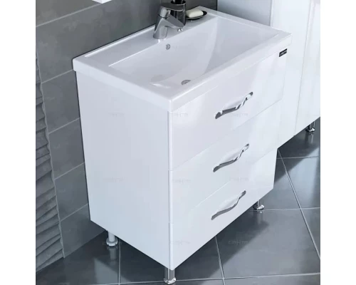 Комплект мебели белый глянец 71 см Санта Виктория 700124N + FOCTEP70 + 113009