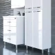 Комплект мебели белый глянец 71 см Санта Виктория 700124N + FOCTEP70 + 113009
