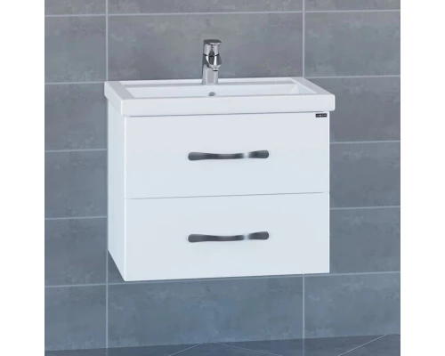 Тумба с раковиной белый глянец 61 см Санта Виктория 700123N + FOCTEP60