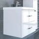 Тумба с раковиной белый глянец 61 см Санта Виктория 700123N + FOCTEP60