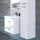 Тумба с раковиной белый глянец 61 см Санта Виктория 700123N + FOCTEP60