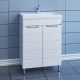 Тумба с раковиной белый глянец 60,5 см Санта Родос 206012N + FOCTEP60