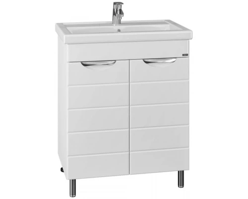 Тумба с раковиной белый глянец 71 см Санта Родос 206018 + FOCTEP70