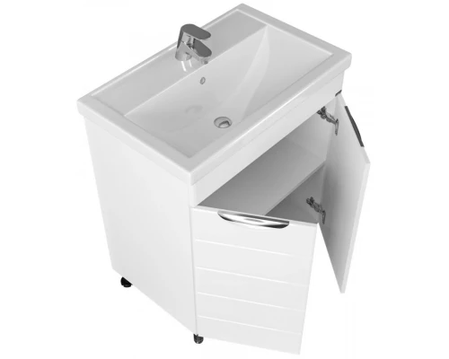 Тумба с раковиной белый глянец 71 см Санта Родос 206018 + FOCTEP70