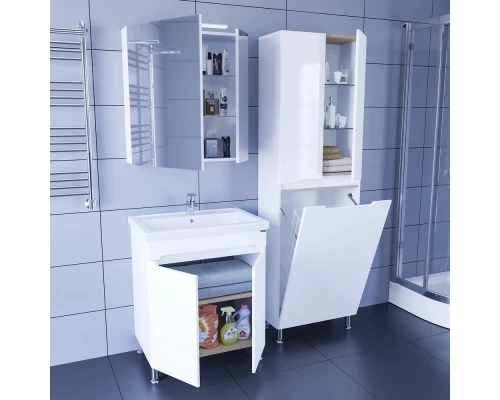 Комплект мебели белый глянец 71 см Санта Лондон 224016 + FOCTEP70 + 113009