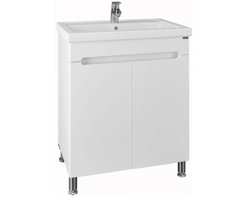 Тумба с раковиной белый глянец 71 см Санта Лондон 224016 + FOCTEP70