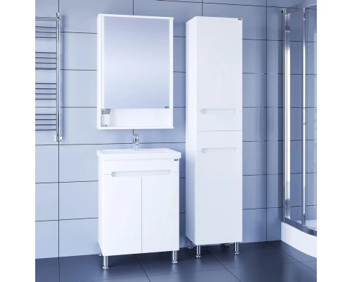 Комплект мебели белый глянец 61 см Санта Лондон 224015 + FOCTEP60 + 700178