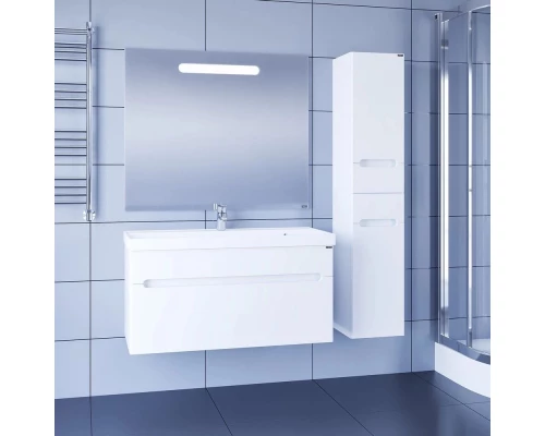 Комплект мебели белый глянец 100 см Санта Лондон 224008L + CLASSIC100M + 900521