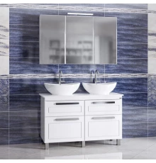 Комплект мебели белый глянец 120 см Санта Нептун 230010 + Gamma56 + Gamma56 + 113020