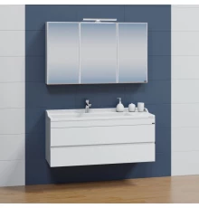 Комплект мебели белый глянец 120 см Санта Марс 700255 + Sirius120 + 113020