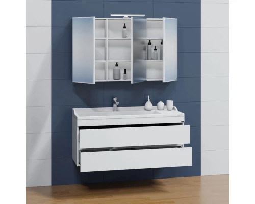 Комплект мебели белый глянец 120 см Санта Марс 700255 + Sirius120 + 113020