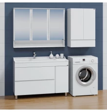 Комплект мебели белый глянец 120 см Санта Марс 700254 + Sirius120 + 700184