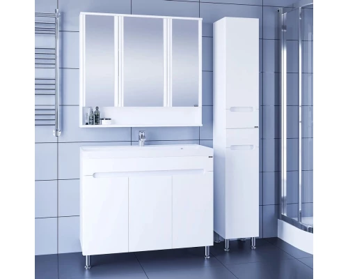 Комплект мебели белый глянец 100 см Санта Лондон 224019 + CLASSIC100M + 700182