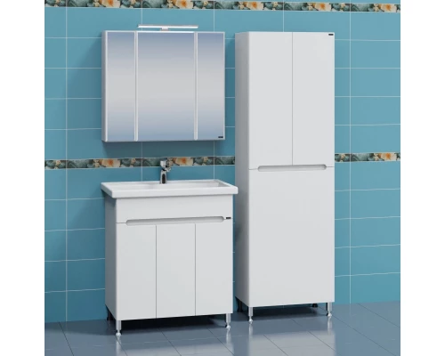 Комплект мебели белый глянец 81,5 см Санта Лондон 224041 + FOCTEP80 + 113011