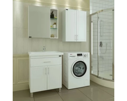 Комплект мебели белый глянец 71 см Санта Дублин 223004 + FOCTEP70 + 123005