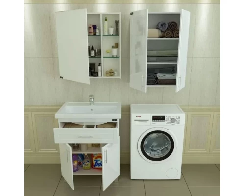 Комплект мебели белый глянец 71 см Санта Дублин 223004 + FOCTEP70 + 123005